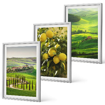Wall art set Italian citrus and hills