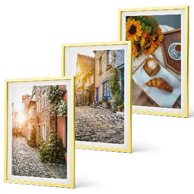 Wall art set Streets coffee sunflowers