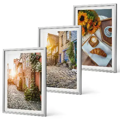 Wall art set Streets coffee sunflowers