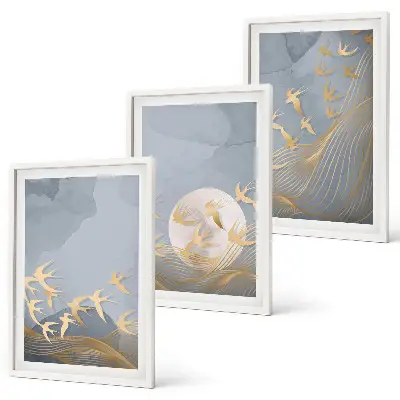 Birds in the sky wall art set set of wall art