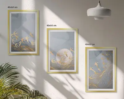 Birds in the sky wall art set set of wall art