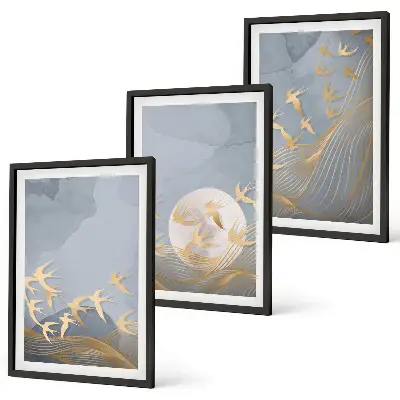 Birds in the sky wall art set set of wall art
