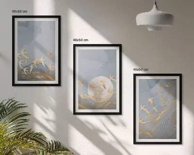 Birds in the sky wall art set set of wall art