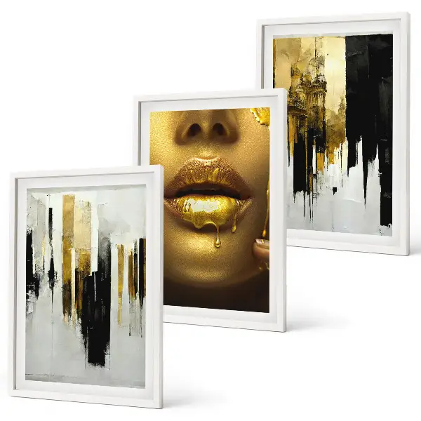 Abstract portrait wall art set abstract portrait painting set