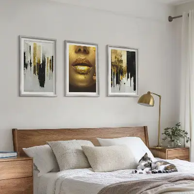 Abstract portrait wall art set abstract portrait painting set