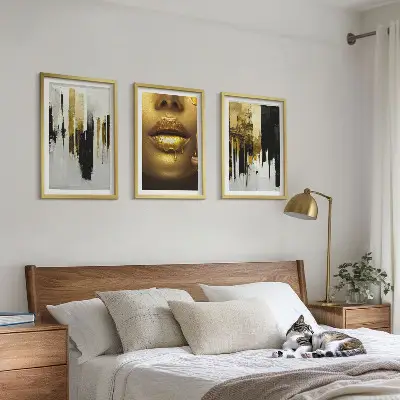 Abstract portrait wall art set abstract portrait painting set