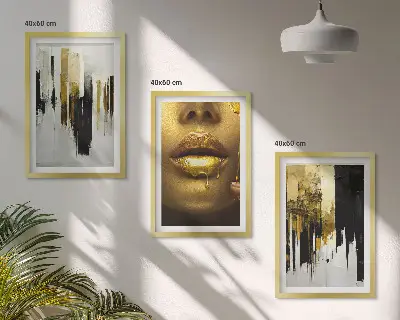 Abstract portrait wall art set abstract portrait painting set