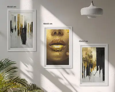 Abstract portrait wall art set abstract portrait painting set