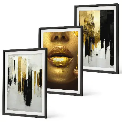 Abstract portrait wall art set abstract portrait painting set