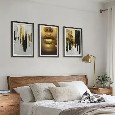 Abstract portrait wall art set abstract portrait painting set