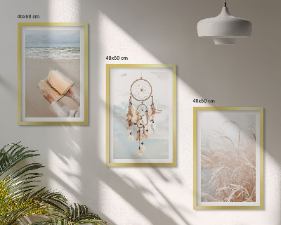 Wall art set Peaceful summer boho landscapes