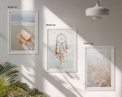 Wall art set Peaceful summer boho landscapes