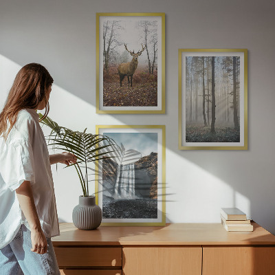 Wall art set Forest landscapes wild nature