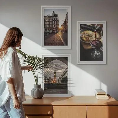 Wall art set Images city food London