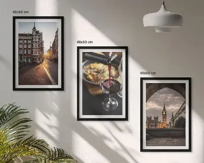 Wall art set Images city food London