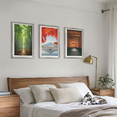 Wall art set Fuji Bamboo Forest Landscape