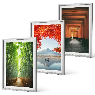 Fuji Bamboo Forest Landscape Wall Art Set 