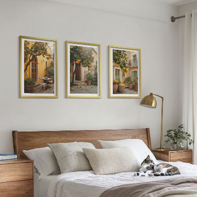 Wall art set Garden citrus sun