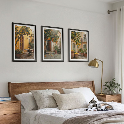 Wall art set Garden citrus sun