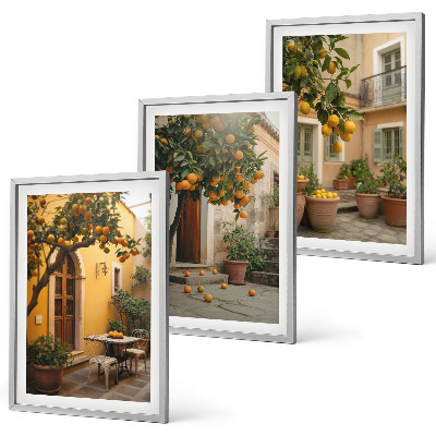 Wall art set Garden citrus sun