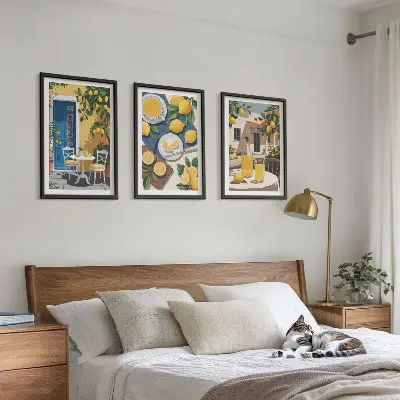 Patio Sun Lemonade framed wall art set of 3 pieces