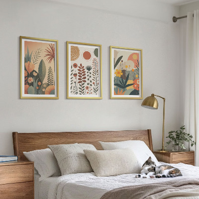 Wall art set Boho plant patterns nature