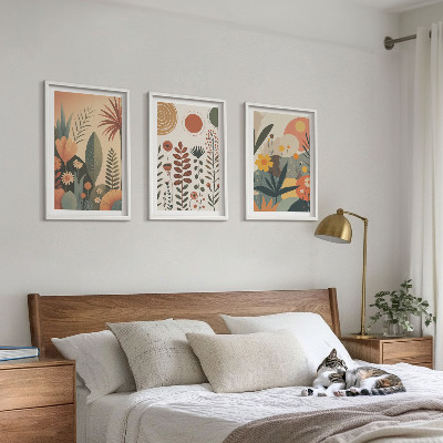 Wall art set Boho plant patterns nature