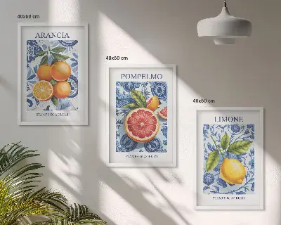 Citrus fruit vintage illustration wall art set set of vintage citrus fruit illustrations for wall decor