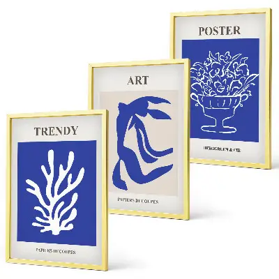 Matisse abstract wall art set set of decorative posters