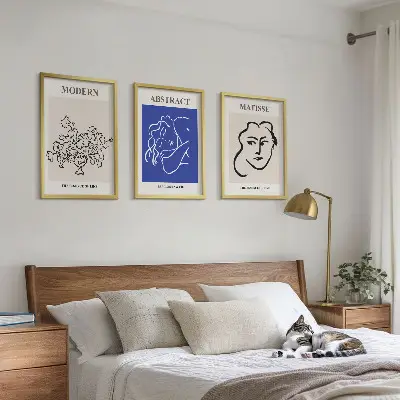 Three-piece modern Matisse wall art set modern poster prints