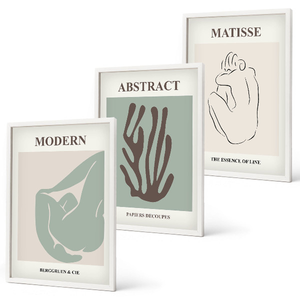 Wall art set Matisse's stylish abstract paintings