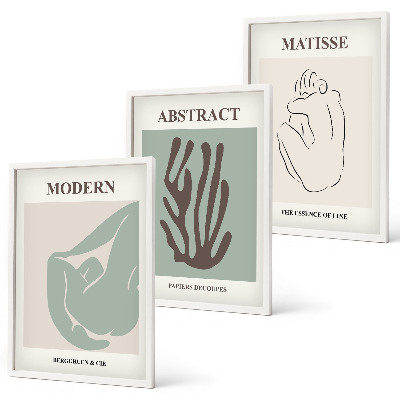 Wall art set Matisse's stylish abstract paintings