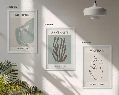 Matisse abstract wall art set stylish paintings