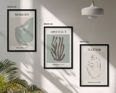 Wall art set Matisse's stylish abstract paintings