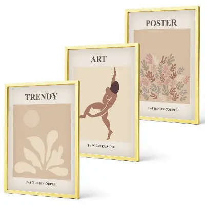 Matisse abstract forms wall art set a gallery-style wall art collection