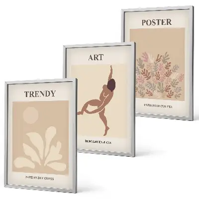 Matisse abstract forms wall art set a gallery-style wall art collection