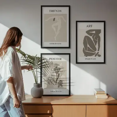 Matisse Plant Figures wall art three-piece set