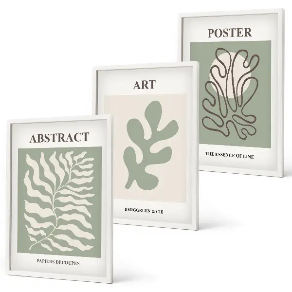 Wall art set Matisse's plant patterns posters