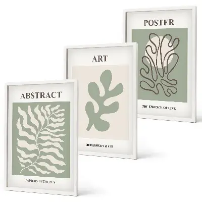 Matisse plant pattern wall art set set of decorative posters