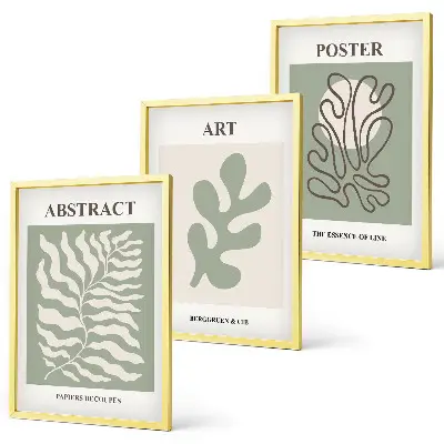 Matisse plant pattern wall art set set of decorative posters