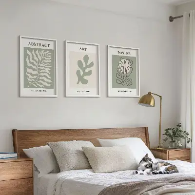 Matisse plant pattern wall art set set of decorative posters