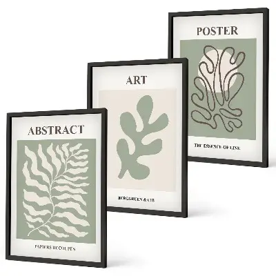 Wall art set Matisse's plant patterns posters