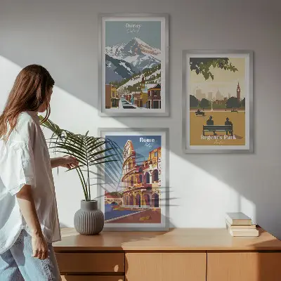 Wall art set Ouray Mountains London Coliseum