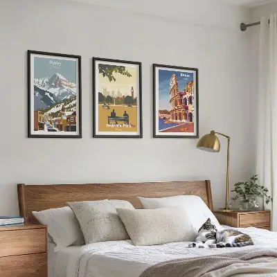 Wall art set featuring the Ouray Mountains and London Coliseum