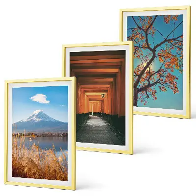 Wall art set featuring Japanese nature landscapes