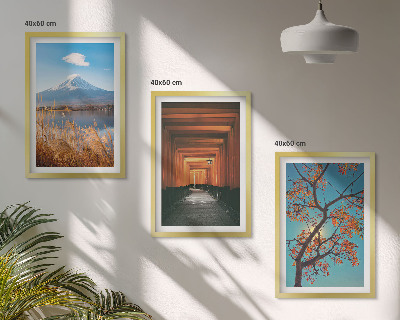 Wall art set Japanese nature landscapes