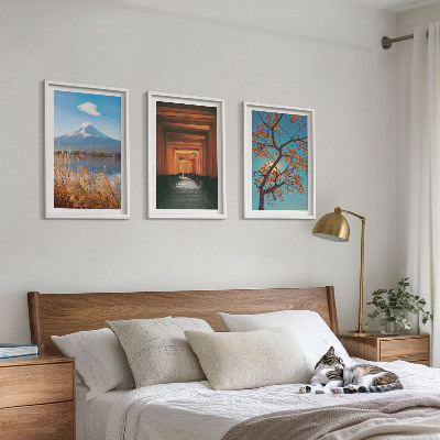 Wall art set Japanese nature landscapes