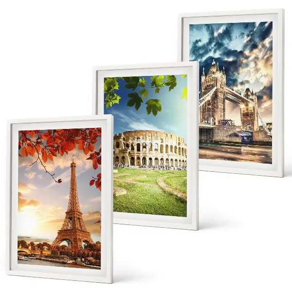 Monuments of Europe wall art set