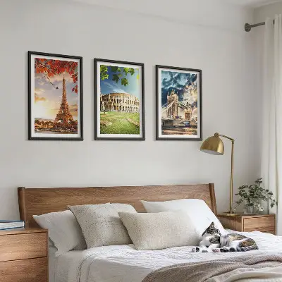 Monuments of Europe wall art set