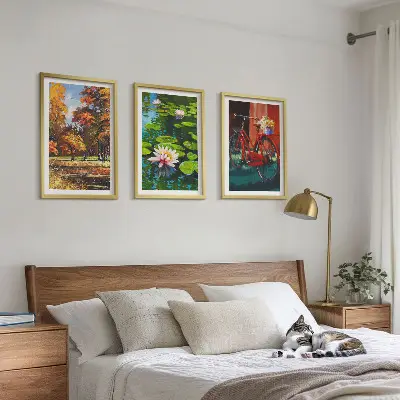Autumn Colors Lily Terrace wall art set 